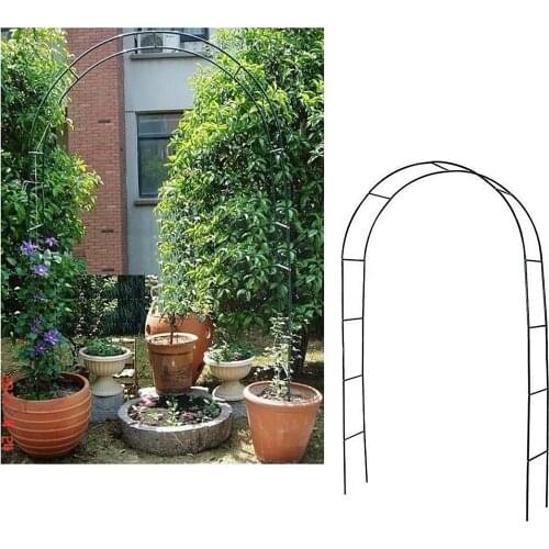 Garden Arch Climbing Pergola Plant Rack Wedding Decoration Plants Stand Iron DIY Stable Home Black Branches