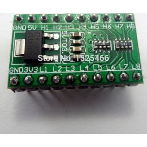 TB369 2 in 1 DC Converter 5V to 3.3V Buck Setp-dowm AMS1117-3.3V LDO Voltage Regulator Module & Base Resistor TTL Logic Level