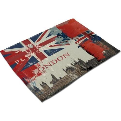 Vintage Tower Table Mats for Dining Table Flowers Placemat Bowl Drink Coasters Cup Mat Kitchen Decoration Accessories