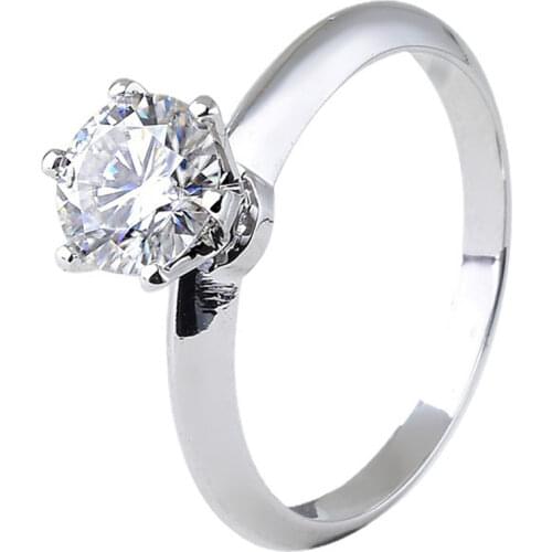 Original Design 925 Sterling Silver Diamond Ring Ladies Classic Engagement Wedding Couple Luxury Exquisite Elegant Gift Fashion