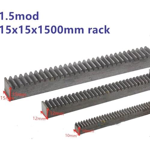 1.5mod 15*15*1500mm Gear rack Precision engraving machine rack straight teeth cnc router rack factory direct