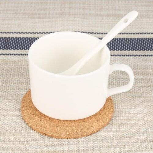 1pc Round Cork Coaster Coffee Drink Tea Coaster Placemat Wine Table Mat Is Convenient To Use And Easy To Clean