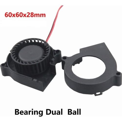10 Pieces Gdstime 24V Ball Bearing Blower Fan 60mm x 28mm Turbo DC Cooling Fan 60x28mm 6028 exhaust fan centrifugal blower 24V