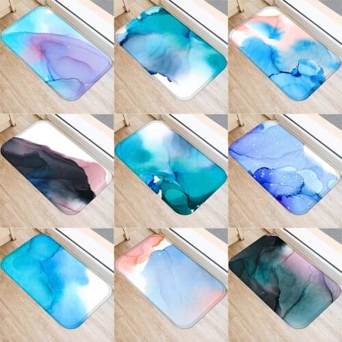 40x60cm Cute Diy Print Floor Mat Bathroom Ground Mat Slip Door Bath Pad Rug Living Room Kitchen Carpet Home Decor