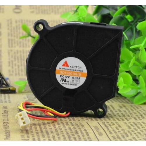 60*60*18MM 12V 0.35A BD126018HB three wire turbo blower fan