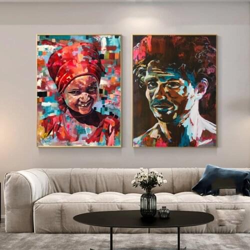 Abstract Girl Pictures Canvas Painting Wall Art For Living Room Modern Decorative Picture Posters And Prints NO FRAME