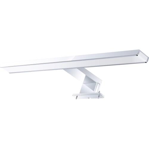 AC110-240V Front LED Mirror Light Bathroom LED Mirror Lamp Wall Cabinet Lights Double Row 10W Chromed Aluminum Modern Waterproof