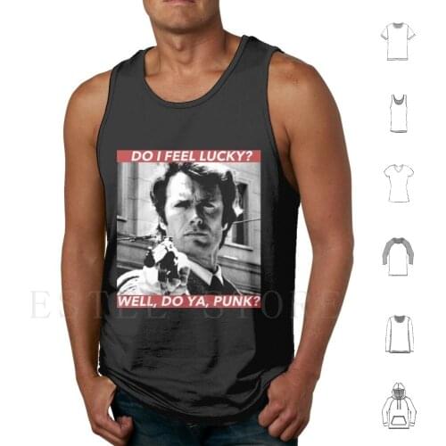 Dirty Harry Tank Tops Vest Sleeveless Dirty Harry Clint Eastwood Clint Eastwood Dirty Harry Gun Movie Film Western Movies