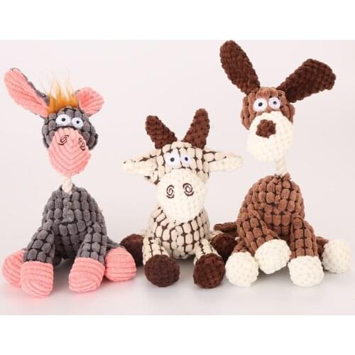 Pet Dog Toy Plush Hair Molars Bite Plush Toy Supplies Sound Toy Bite Not Bad Rubber Dog Toy Plush Dog Chew Toys