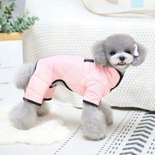 Dog Jumpsuit Winter Warm Puppy Coat Hoodies Clothing Pet Dog Cat Coat Chihuahua Jackets For Small Medium Dog Clothes