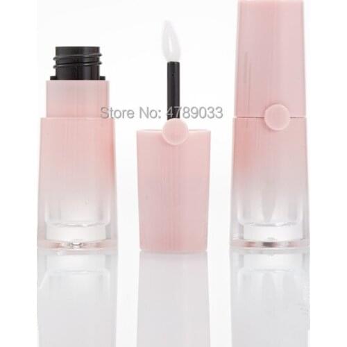 10/30/50pcs 6ml Round Makeup Liquid Empty Lipstick Lip Gloss Tubes Gradient Pink Cosmetic Packaging Container