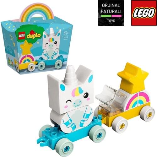 LEGO DUPLO My First Unicorn 10953 Pull-Up Unicorn for Little Kids; Learning With Imagination While Playing (8 Pieces)