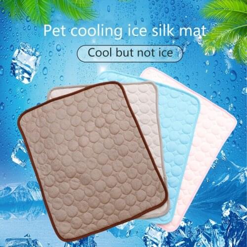 Summer Cooling Mat For Medium Large Puppy Dogs Cat Litter Sofa Cushion Beds Pet Carpet Supplies Accessories