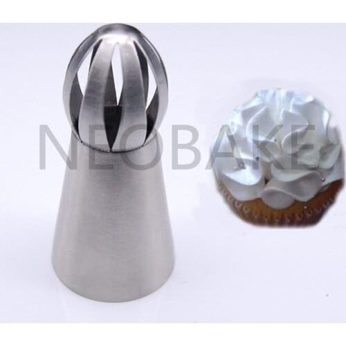 1PCS Sphere Ball Shape Cream Stainless Steel Icing Piping Nozzles Pastry Tips Cupcake Buttercream Bake Tool