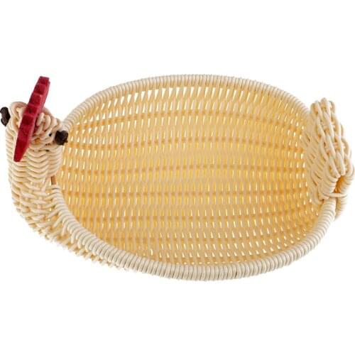 Plastic Basket Imitation Rattan Chicken Basket Personality Creative Basket