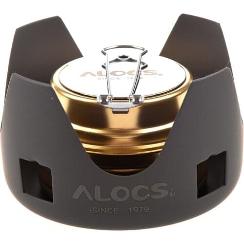 SEWS ALOCS Portable Mini Ultra-light Spirit Alcohol Stove Outdoor Backpacking Hiking Camping Furnace with Stand