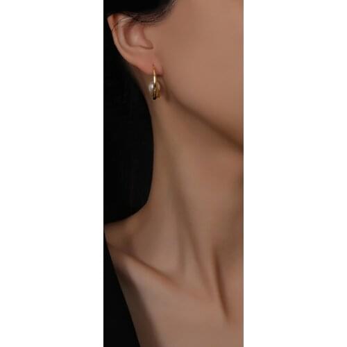 Rispada EH64007-K26 pearl design 2 ways clutch earrings