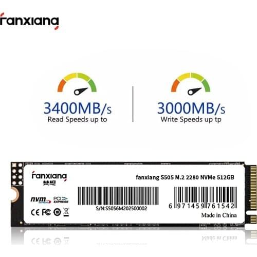 Fanxiang M.2 SSD M2 256gb PCIe NVME 512GB 1TB 2TB Solid State Drive 2280 Internal Hard Disk HDD for Laptop Desktop