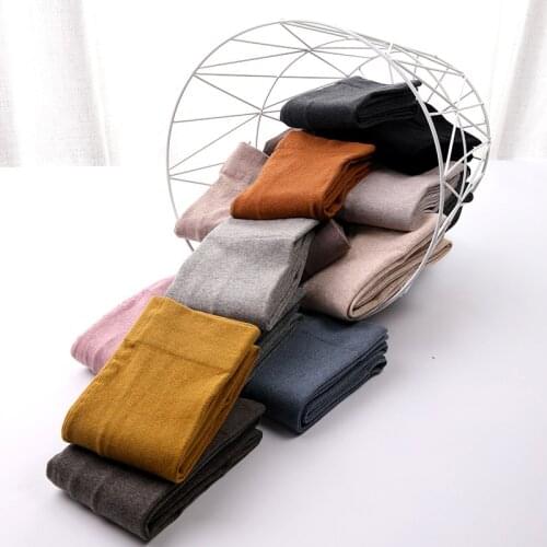 Warm Pantyhose Tights High Elastic Waist Thick Stockings Tights Female Striped Pantyhose 16 Solid Color Autumn Winter Tights