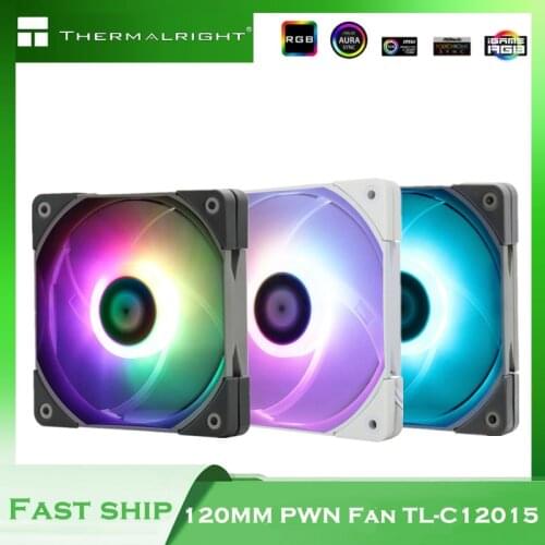 Thermalright Quiet PWM Fan ARGB 120mm/15mm Ultra-Thin 5V/12V RGB CPU Cooler Radiator Fan Computer Case MOD PC Parts,TL-C12015