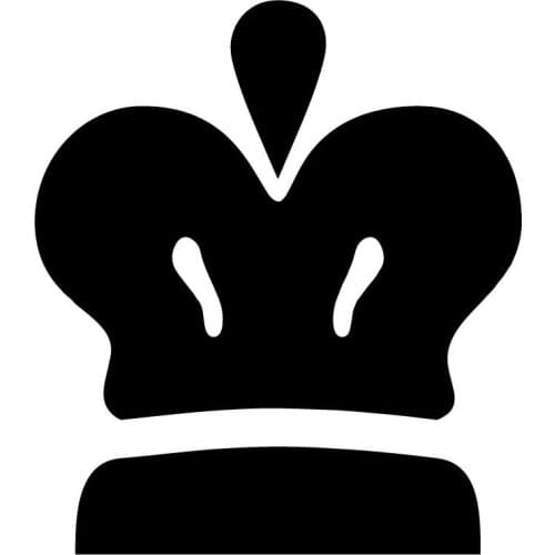 14.5X16.5CM Queen Crown Cute Cartoon Car Sticker Bumper Decoration Decals
