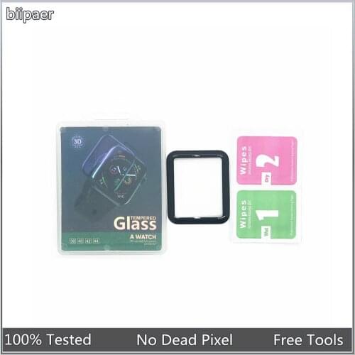Biipaer 3D Tempered Glass For Apple Watch Series 4 5 Protect Glass For Iwatch Series 3 screen protector protective glass