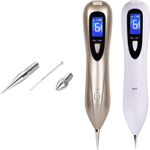 LCD Face Skin Dark Spot Remover Mole Tattoo Removal Machine Laser Plasma Pen Facial Freckle Tag Wart Removal Point Mole Tool