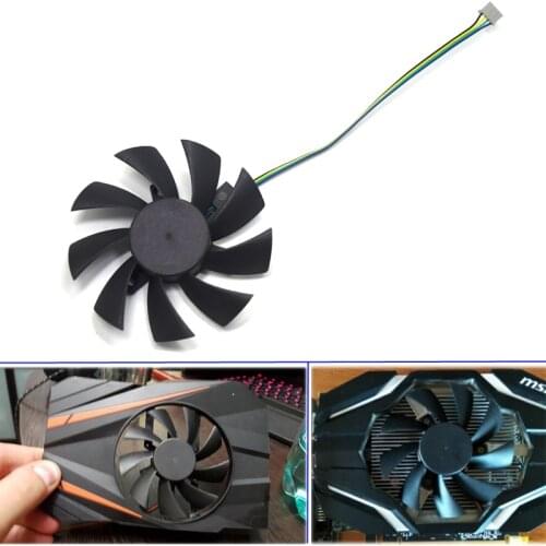 10pcs/lot NEW 85mm T129215SU Fan Replace For ASUS MSI Gigabyte Zotac GTX 1060 Mini GTX 960 RX460 RX550 560 R9 290X Graphic Card
