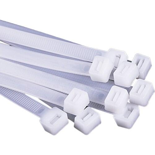 100Pcs 10*1000mm Nylon Cable Ties White Black Self-locking Plastic Wire Zip Tie Kabelbinder