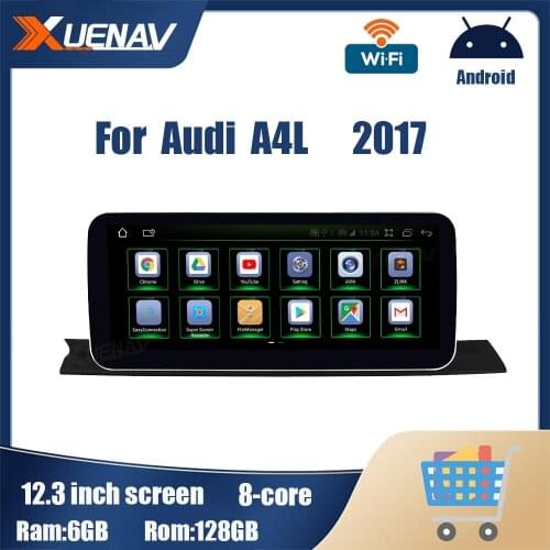 12.3 inch Android Car Multimedia for Audi A4L 2017 DVD Stereo Radio Player GPS Navigation Carplay DVD player