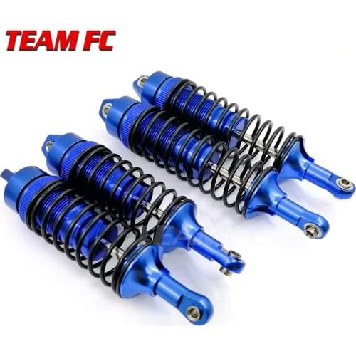 4pcs Aluminum Front & Rear Shock Absorber for 1/10 Slash 4x4 RC Truck Assembled Upgrade Parts