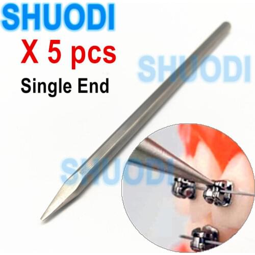 5pcs Dental bracket Lockpicks braces opener Single end Dental Opener Tool for Opening Self Ligating Passive bracket