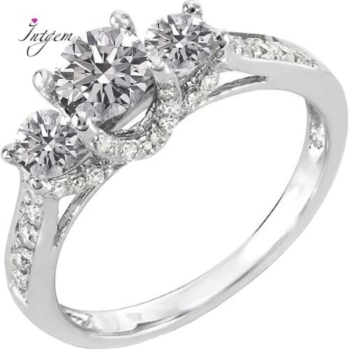 1ct Moissanite 925 Sterling Silver Ring Excellent Moissanite Jewelry Pass Diamond Test Engagement Wedding Diamond Rings Gifts