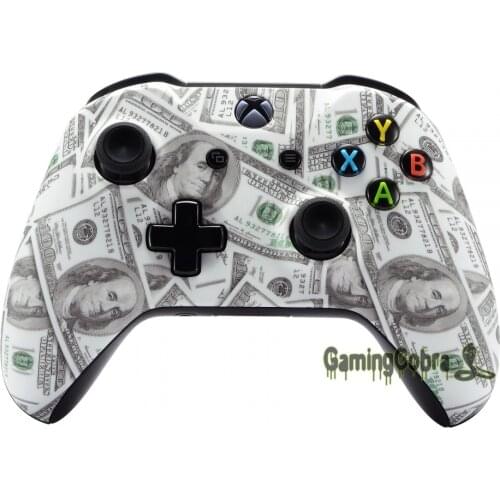 100 Cash Money Soft Touch Design Top Faceplate Replacement Shell for Xbox One X & One S Controller #SXOFS02