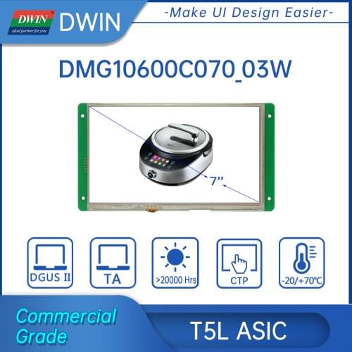 DWIN 4.1 Inches 720*720 Resolution IPS Screen Smart Home Wall Mounted HMI IOT WIFI Thermostat LCD Touch Panel,TC041C11W04