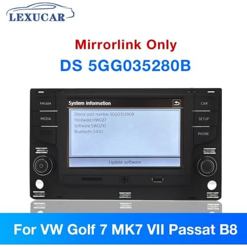 Lexucar 6.5 inch MirrorLink MQB MIB Car Radio 5GG 035 280B Navigation For VW Golf 7 MK7 Passat B8 5GG035280B Limited Edition