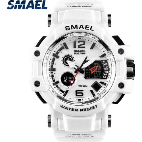 SMAEL Brand Men Sports Watches Fashion Mens Waterproof LED Digital Quartz Watch Man Military Clock 1509 Relogios Masculino