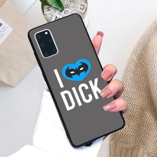 For Samsung Galaxy I Heart Dick Soft TPU Black Border Samsung Galaxy Case
