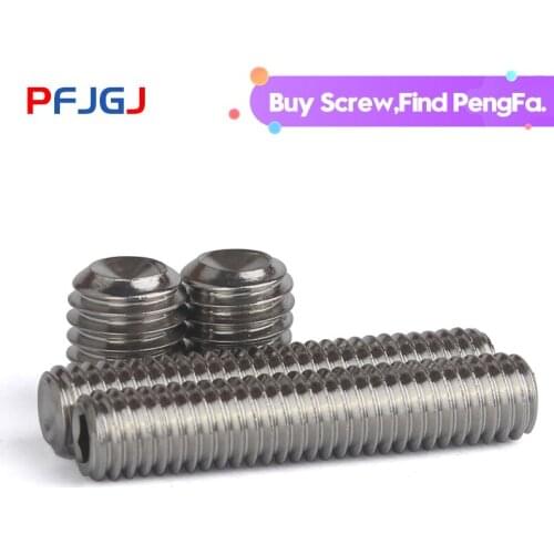 Peng Fa 304 stainless steel concave end tightening screw M3 M4M5 M6 M8 M10