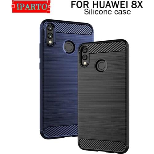 For Huawei 8X Case Anti-Knock Shockproof Protector Soft TPU Silicone Case Back Case Cover for 8X