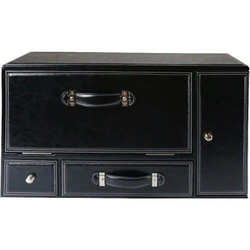 Luxury Car Accessories Auto Parts Car Interior Decoration Double Doors and Drawers Storage Box for SUV