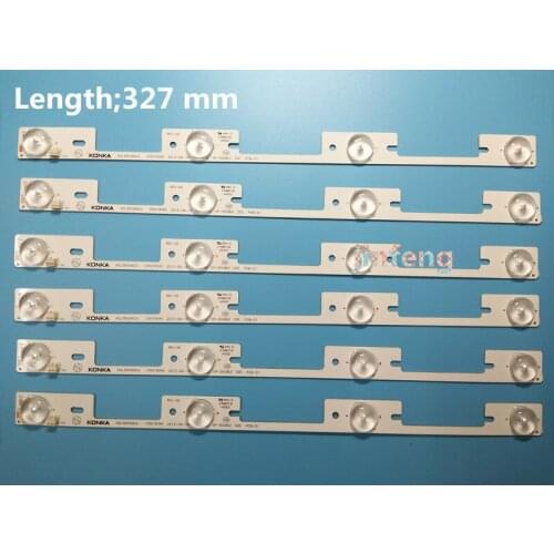 New 20 Pieces*4 LEDs*6V LED strips working for TV KDL39SS662U 35018339 KDL40SS662U 35019864 327mm