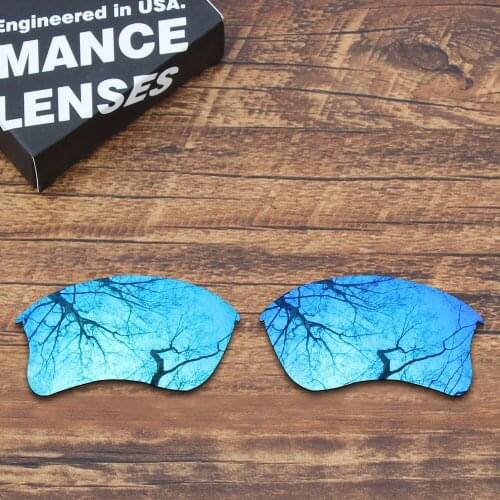 ToughAsNails Polarized Replacement Lenses for Oakley Flak Jacket XLJ Sunglasses Blue Mirrored (Lens Only)