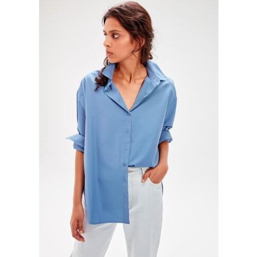 Женские рубашки с принтом Trendyol China At AliExpress