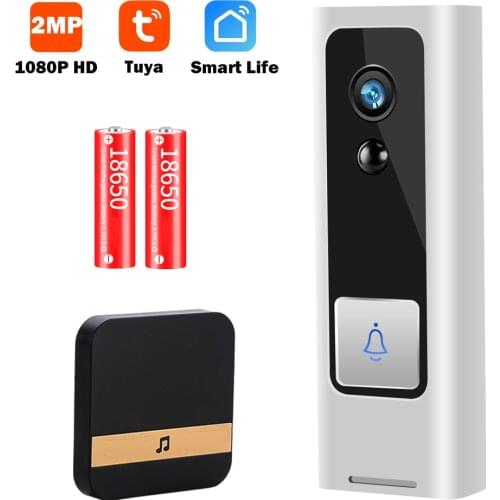 1080P HD Mini Video Doorbell Camera Video Door Bell Wireless WiFi Smart Home Video Intercom Two Way Audio Tuya Smart Life P2P