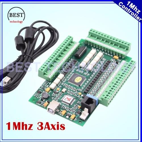 MACH3 USB Motion Control Card 3 Axis 1Mhz breakout board interface Controller Driver Board 1M hz for stepper motor & servo motor