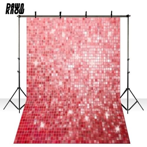 DAWNKNOW Red Shimmer Texture Vinyl Photography Background For Wedding Photocall Backdrops For Children Photo Studio lv689