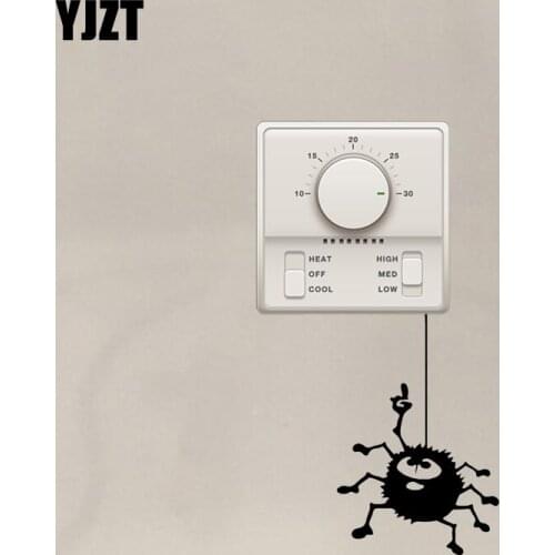YJZT Funny Animal Spider Vinyl Wall Decal Switch Sticker Decor Cartoon Animal Pattern 17SS0324