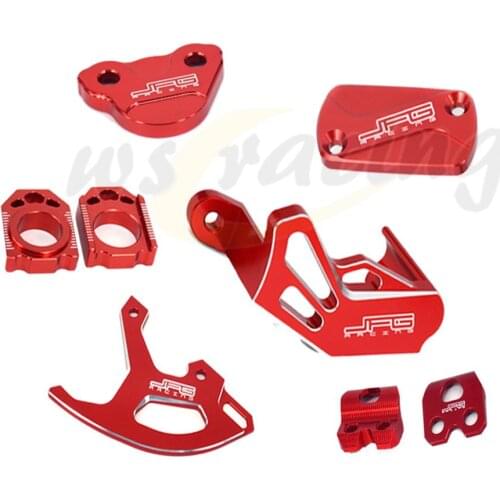 Motorcycles Axle Block Disc Caliper Guard For Honda CRF250R CRF250X CRF450R CRF450X CRF450RX CRF Brake Reservoir Cap Line Clamp