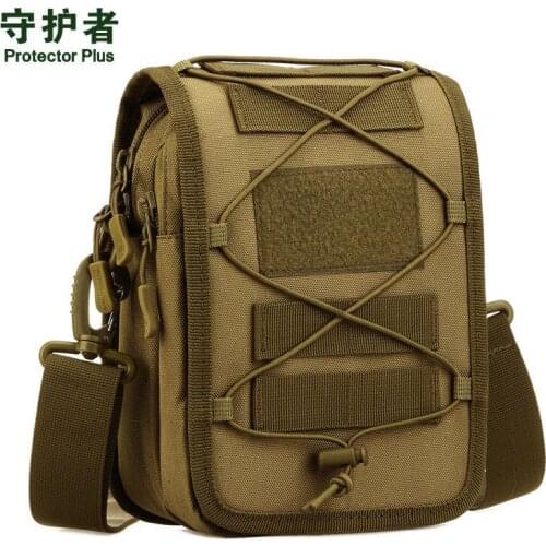 PROTECTOR PLUS Tactical Bag Military Messenger Bag Pouch Single Shoulder Nylon Multi-function Sport Fishing Camping Crossbody